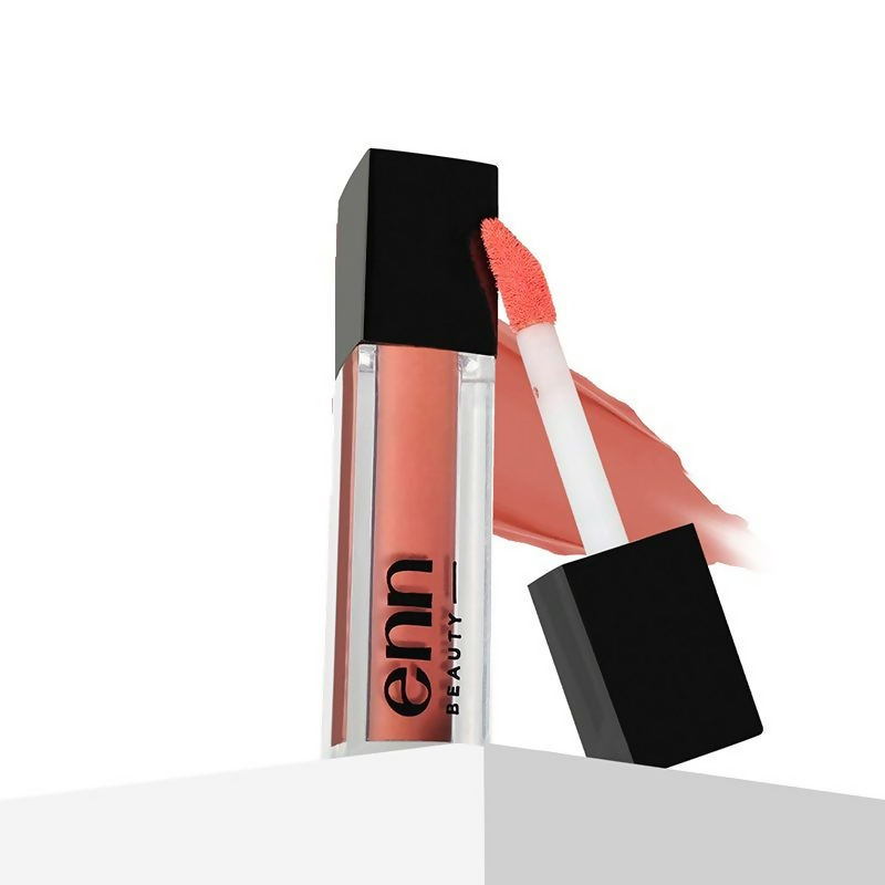 Enn Long-Lasting Liquid Lipstick With Ghee - Full Coverage & Transferproof - Peach Punch