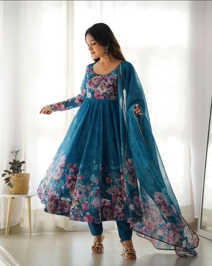 Joban Fashion Rama Kurta Set Organza Sequin Embroidery Work
