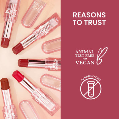 Swiss Beauty High Shine Finish Smooth Glide Pure Lustre Lipstick - 12 Mad Maroon
