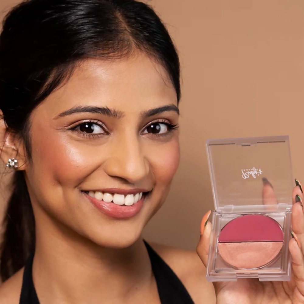 Ruby's Organics Crème Duo (Blush + Highlighter) - Deep Rose + Illuminate