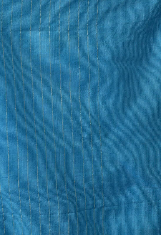 Mominos Fashion Moeza Sky Blue Bhagalpuri Handloom Silk Raj Shree Saree with unstitched Blouse piece
