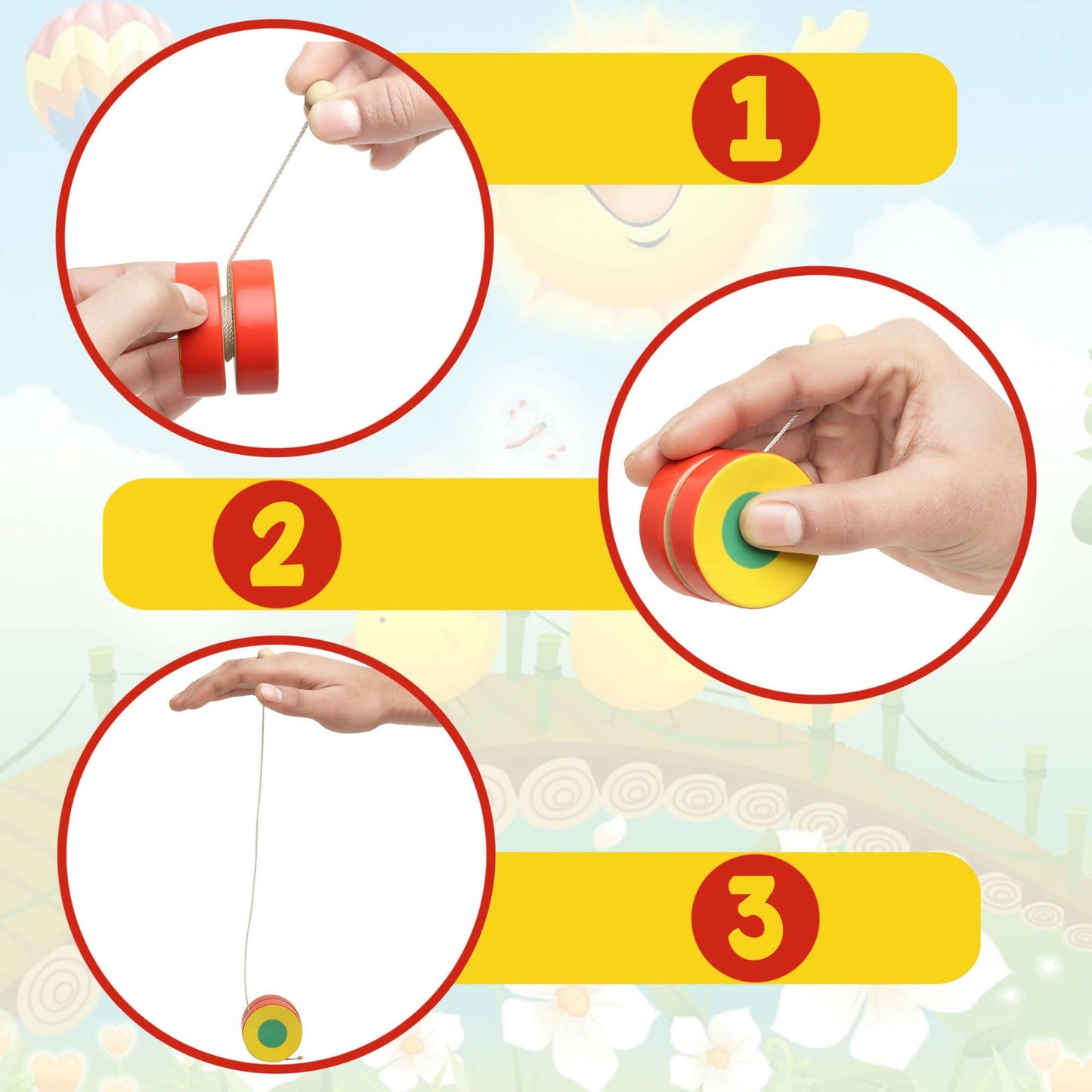 Matoyi Wooden Yo-Yo Toy For Kids