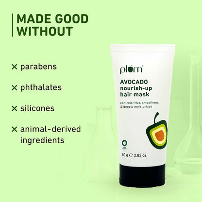 Plum Avocado Hair Mask For Dry and Frizzy Hair