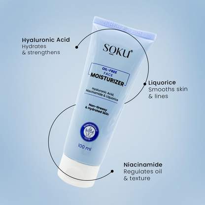 SOKU Oil Free Face Moisturizer Cream