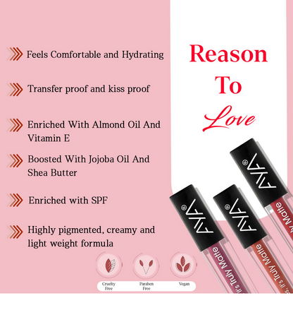 AYA Yes It's Truly Matte Liquid Lipstick - 02 Hazelnut