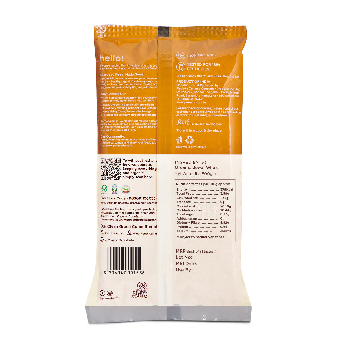 Pure & Sure Organic Jowar Flour