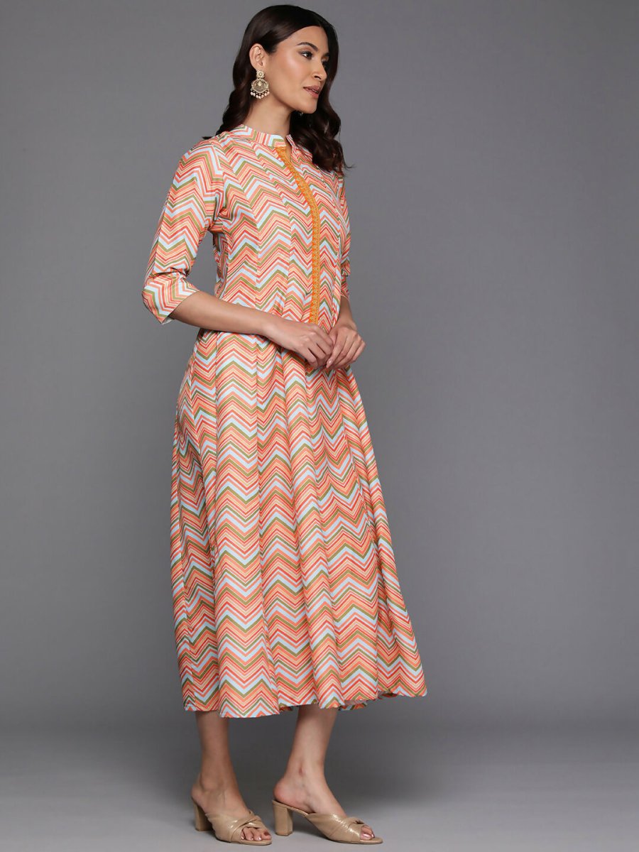 Ahalyaa Women's Traditional wear Ethnic Dress - Multi Color