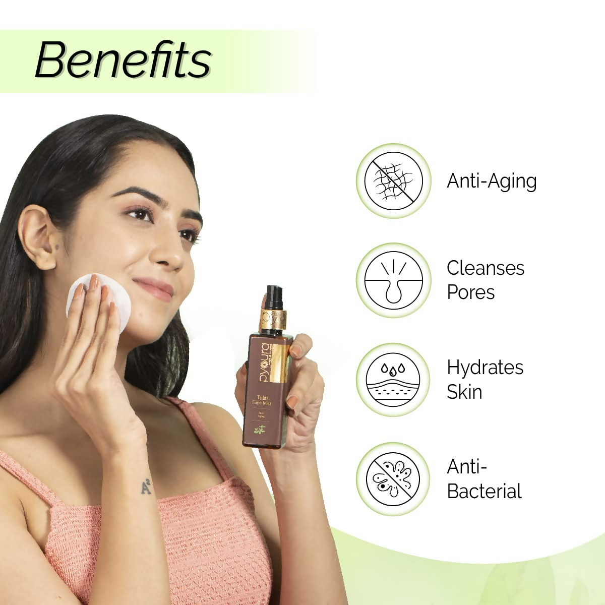 Pyoura Tulsi Anti Wrinkle Glowing Skin Face Toner Mist