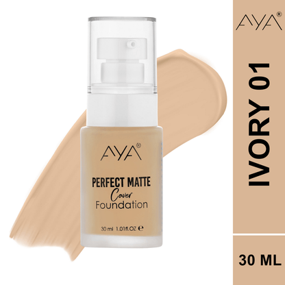 AYA Perfect Matte Cover Foundation - 01 Ivory