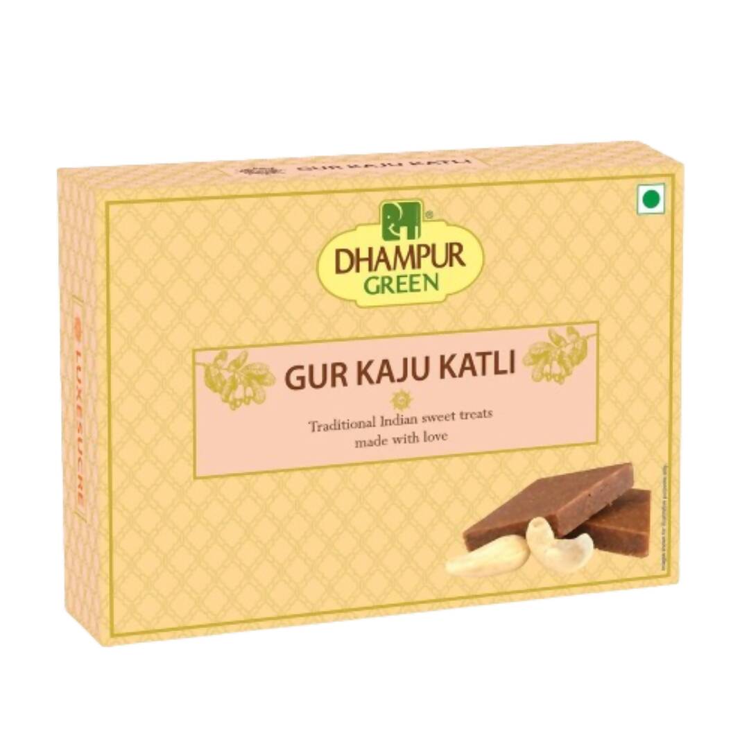 Dhampur Green Gur Kaju Katli