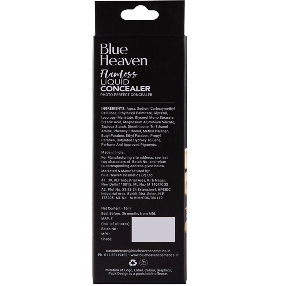 Blue Heaven Flawless Liquid Concealer Caramel