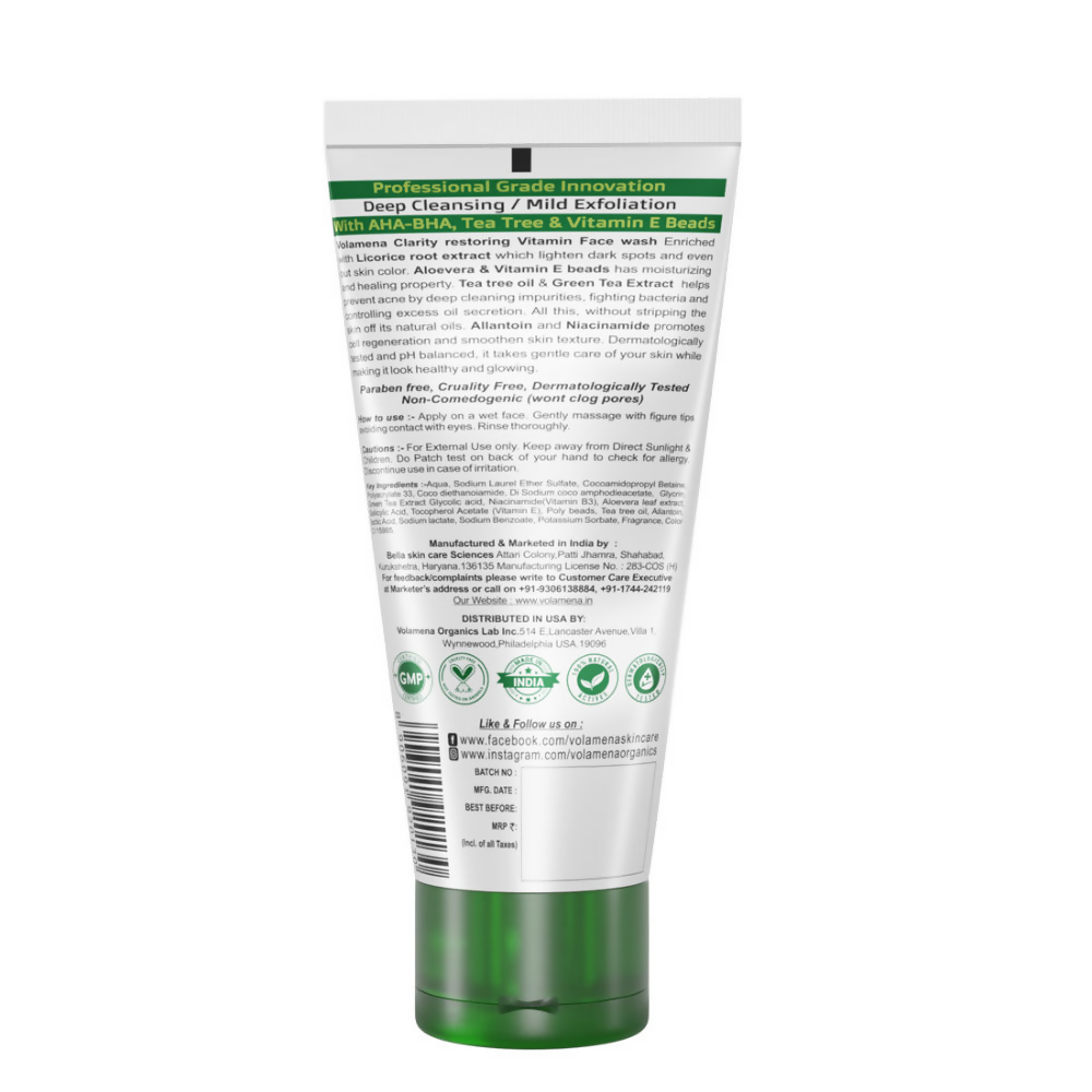 Volamena Clarity Restoring Vitamin Face Wash
