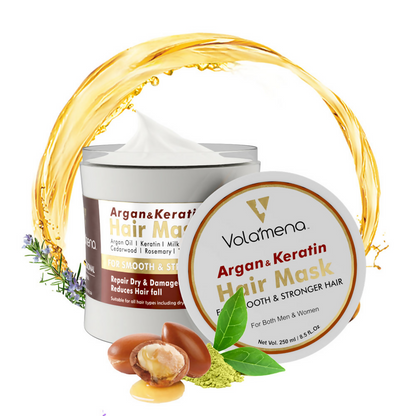 Volamena Argan Oil And Keratin Repair Hair Mask