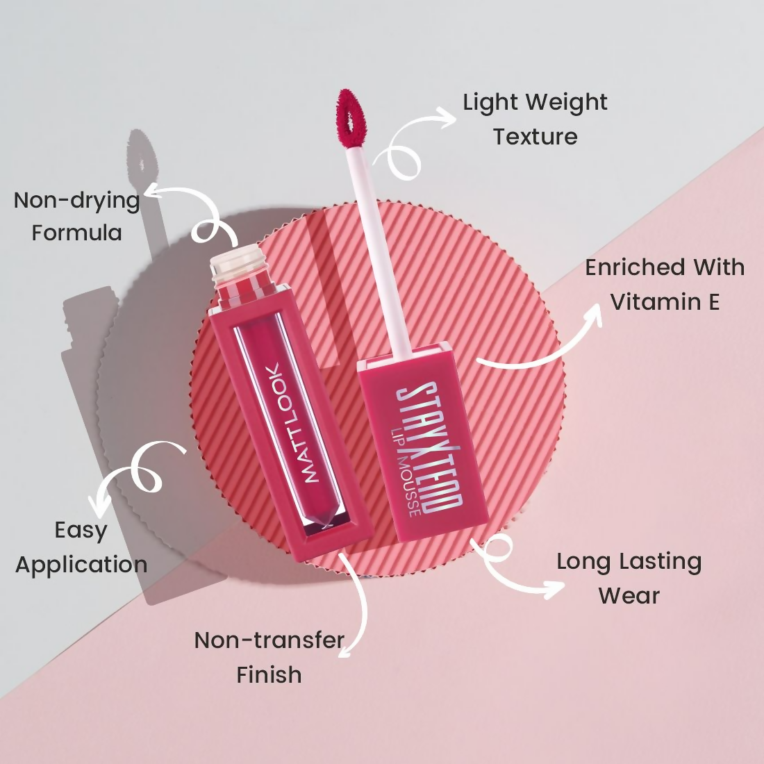 Matt Look Stayxtend Lip Mousse - Peach Babe