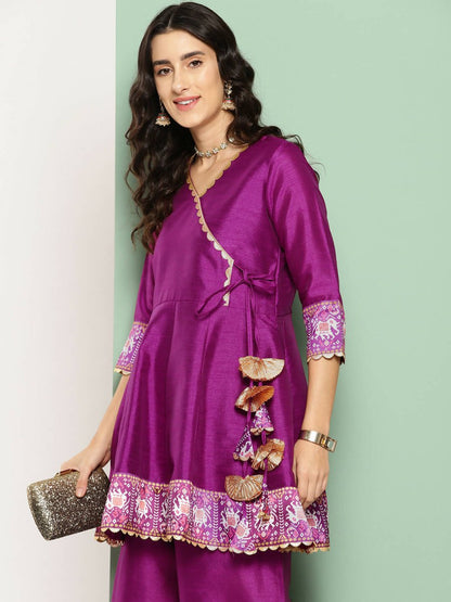 Ahalyaa Women's Traditional Wear Co-ods - Purple