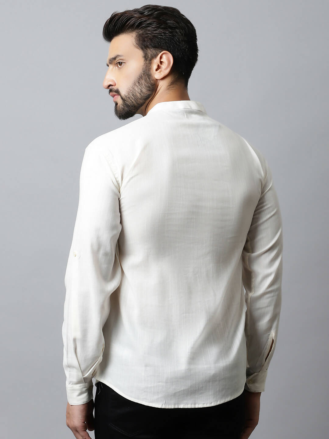 Even Apparels White Color Pure Cotton Men's Kurta With Side Placket (MMS135)