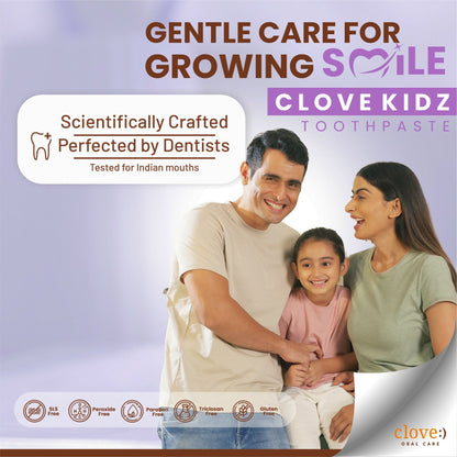 Clove Kids Toothpaste (3+years) Natural Strawberry Flavour