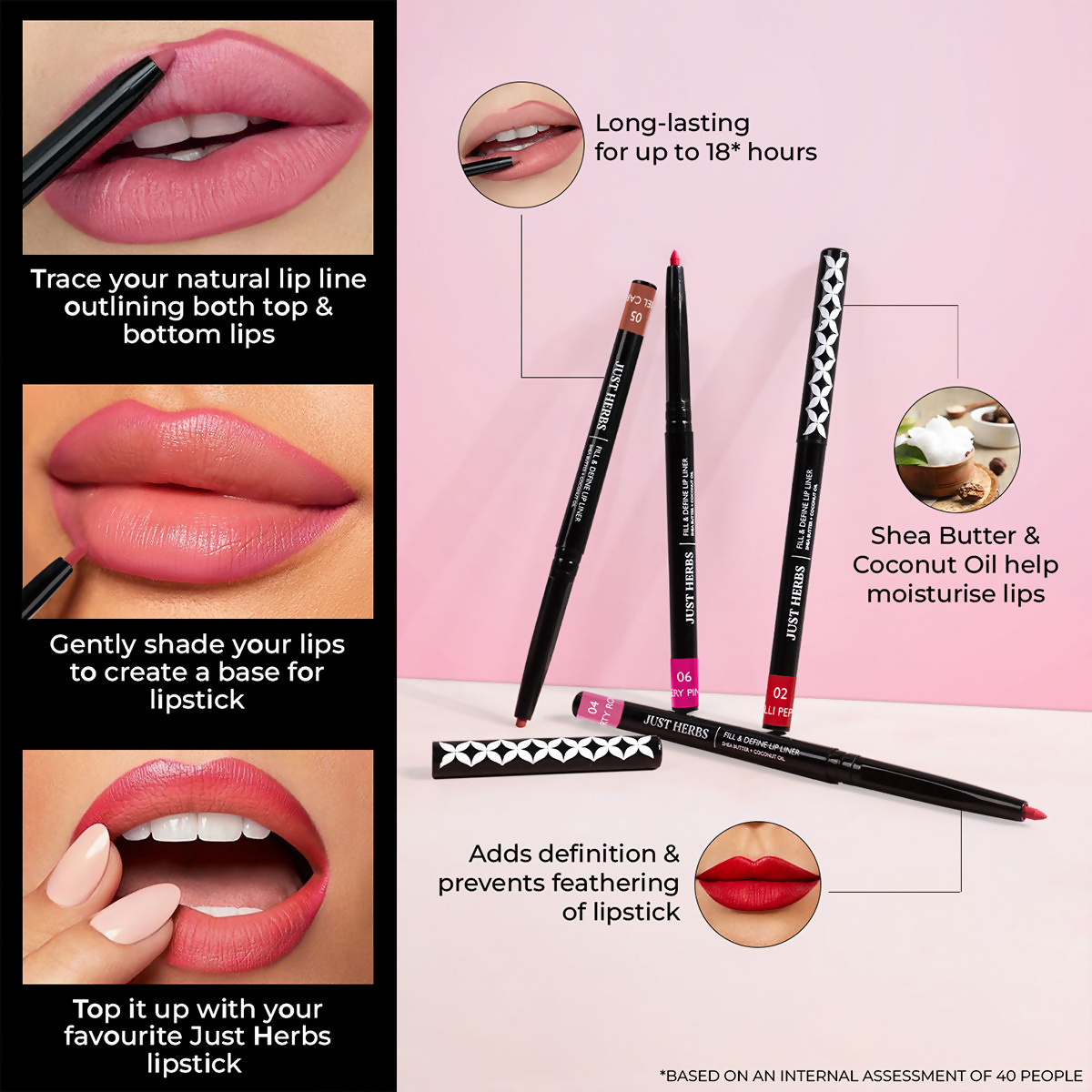 Just Herbs Fill & Define Lip Liner - Caramel Carnival