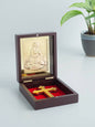 Golden Peacock Brown & Red 24 Ct Gold Foil Lord Jesus Christ