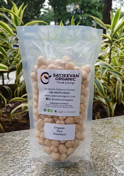 Satjeevan Organic Raw Hazelnuts