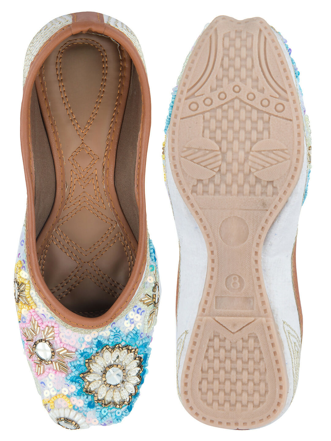 Desi Colour Women Indian Ethnic Footwear-Heavy Emb -8