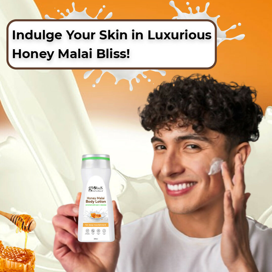 Globus Naturals Honey Malai Body Lotion