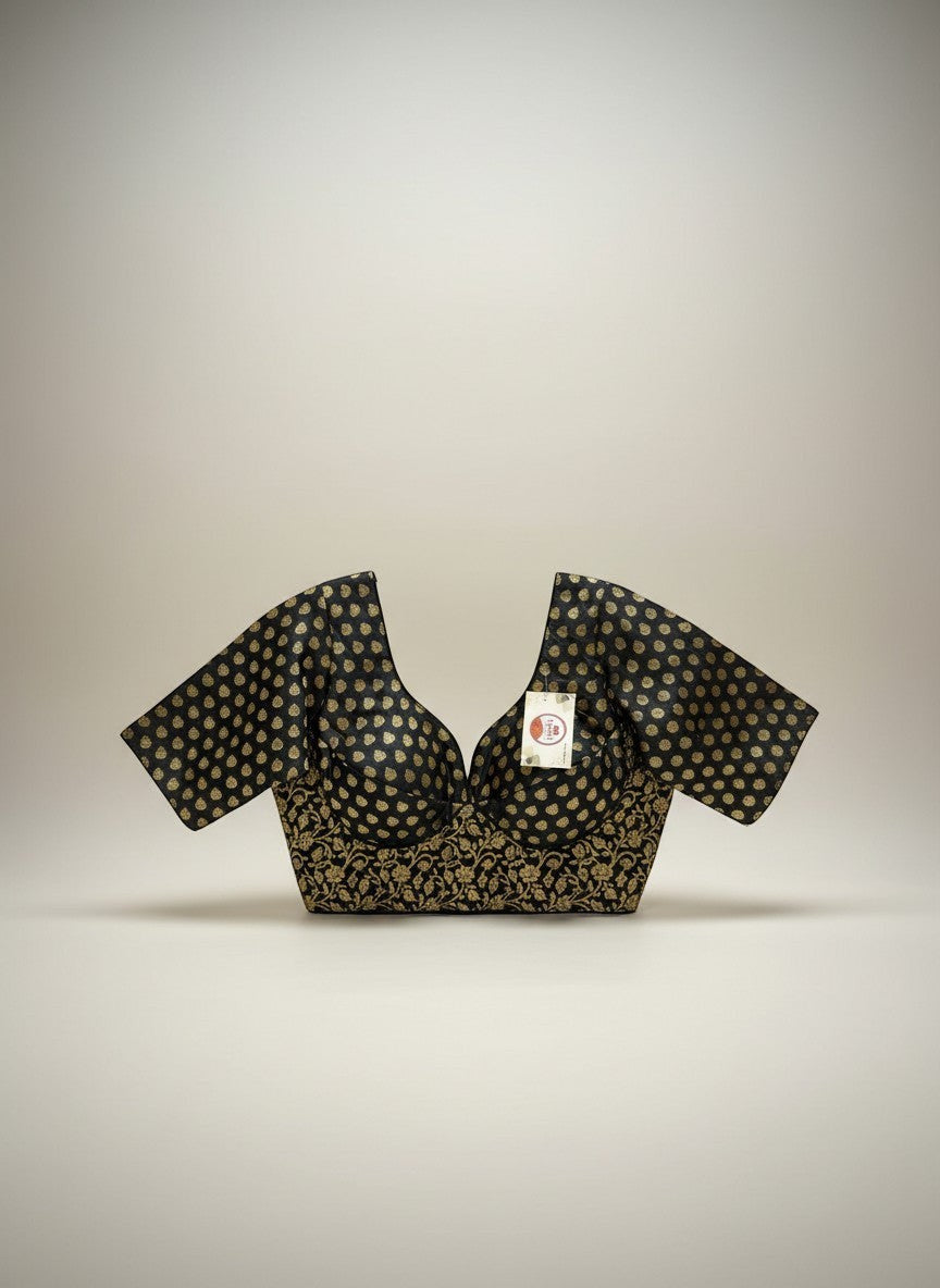 Embroidered Brocade Blouse