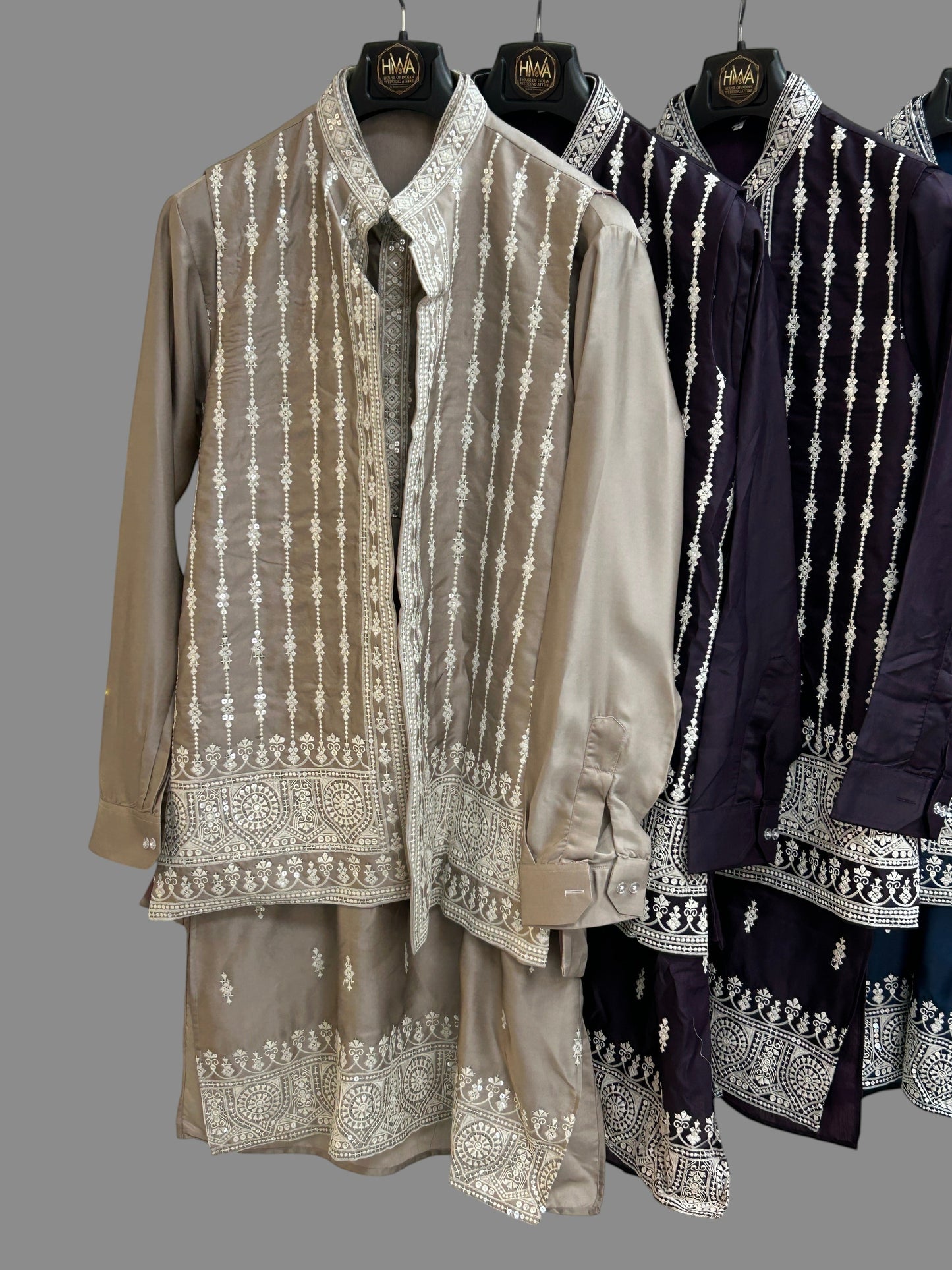Traditional Embroidered Kurti Set for Men