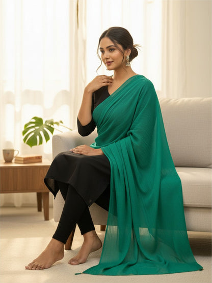 Chiffon green dupatta
