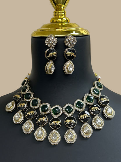 Traditional Ethnic Necklace and Earring Jewelry Set