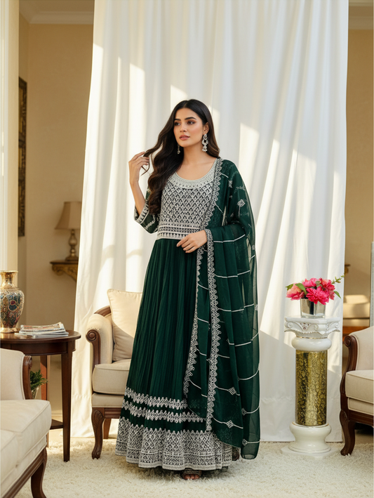 Georgette long kurti
