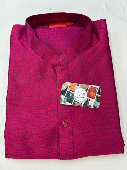 Dark pink kurta pajama set