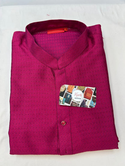 Dark pink kurta pajama set