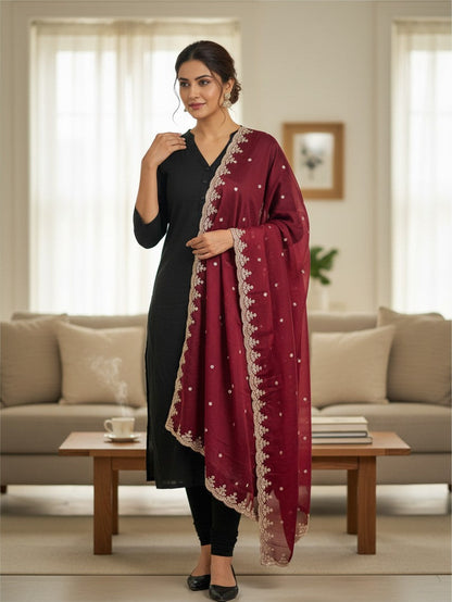 Jardoji work dupatta
