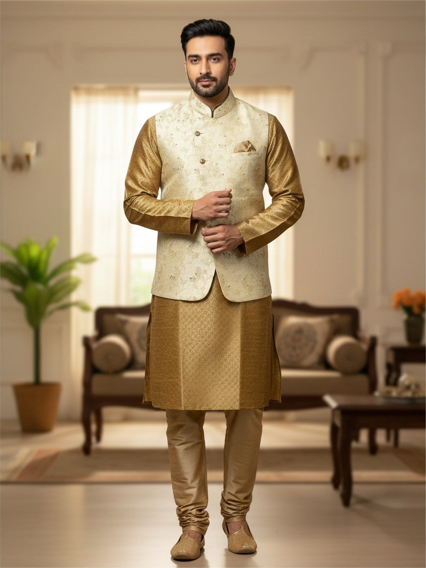 Mens kurta jacket set