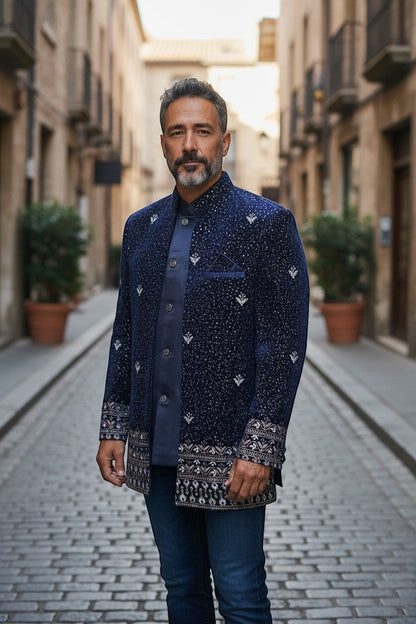 Embroidered Bandhgala Jacket / jodhpuri