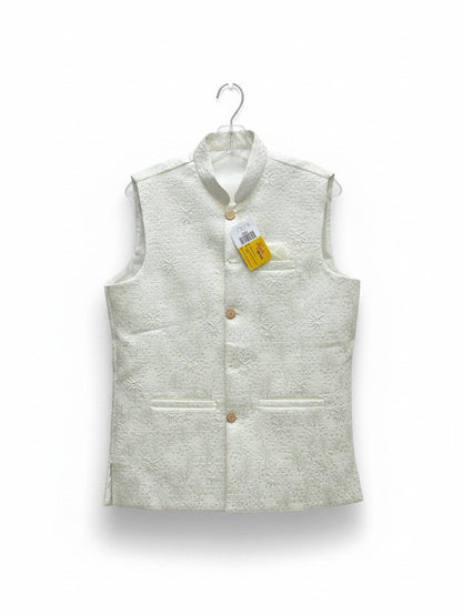 Off white jacket for men’s kurta