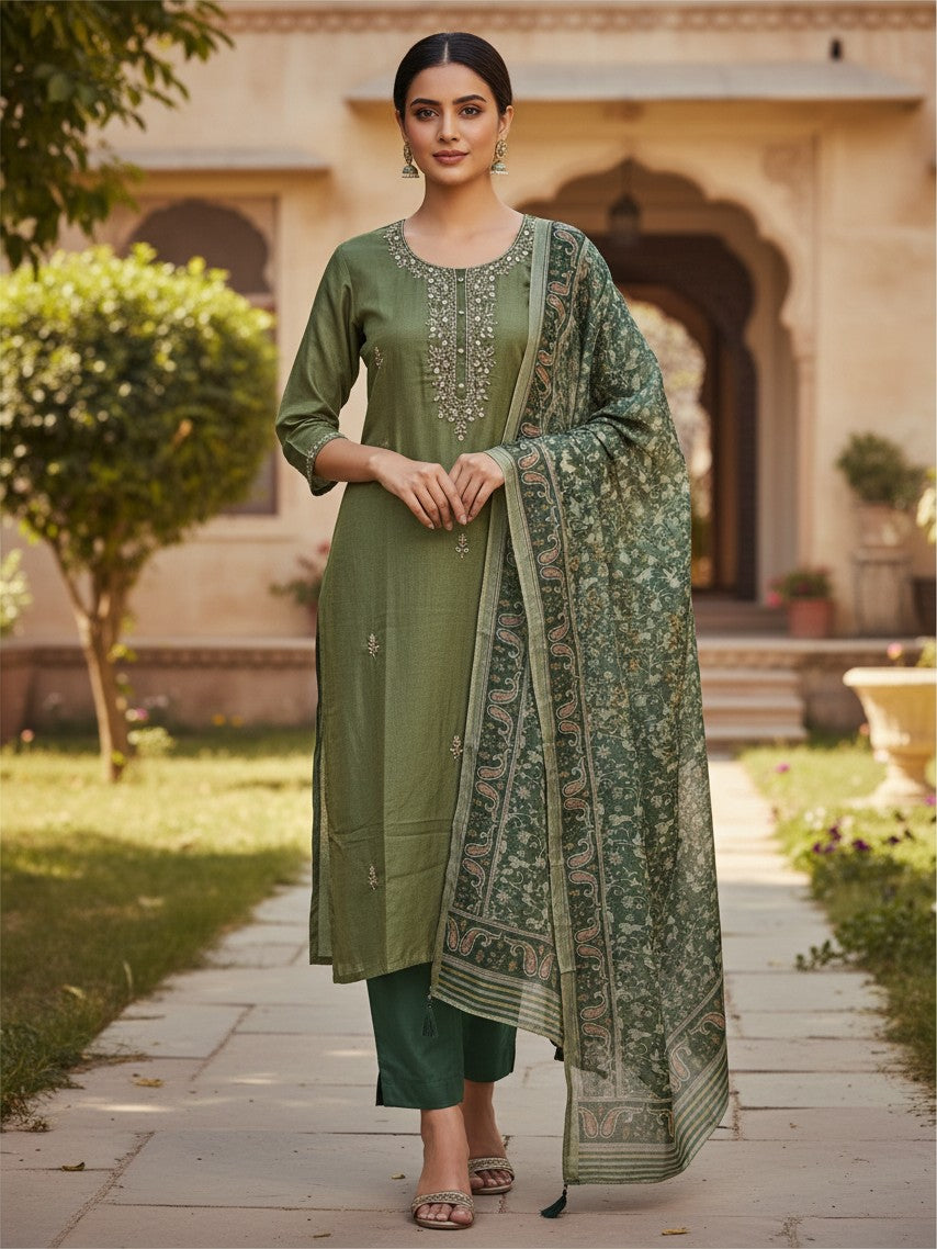 Silk salwar suit
