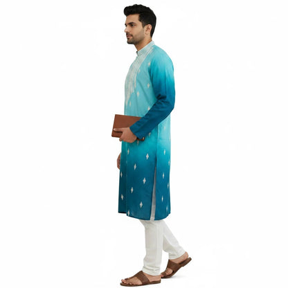 Embroidered kurta set for men