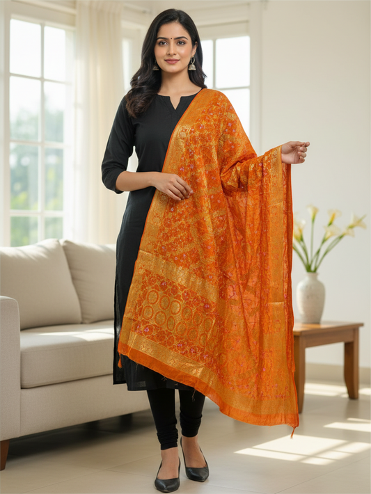 Bandhani gharchola dupatta