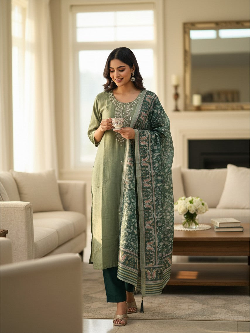 Silk salwar suit