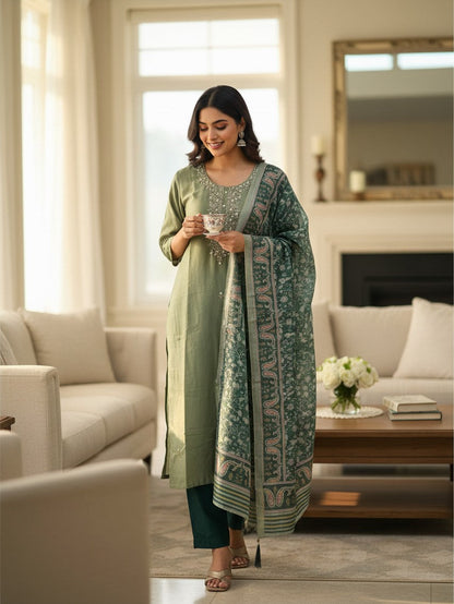 Silk salwar suit