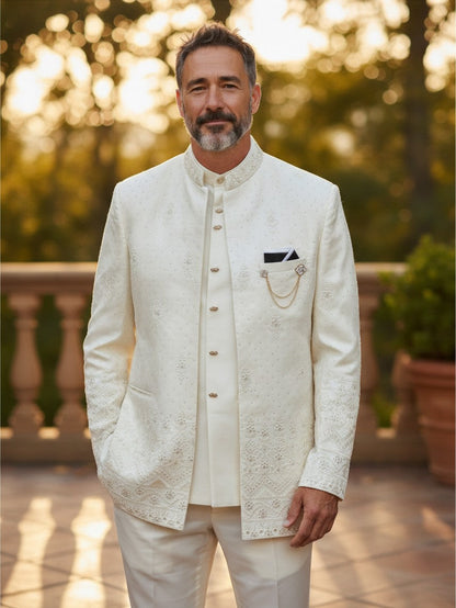 Three piece indo western sherwani