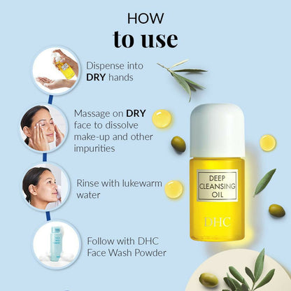 DHC Beauty Deep Cleansing Oil, Makeup Remover For All Skin Types