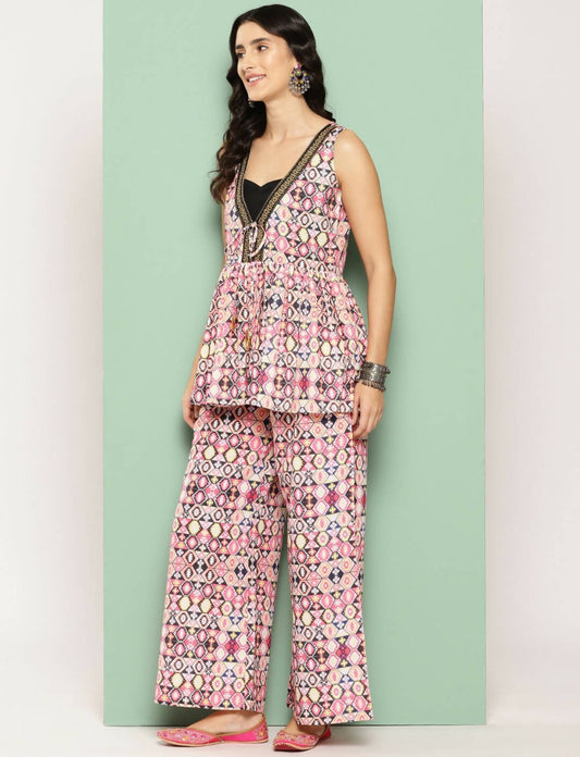 Ahalyaa Women's Traditional Wear Co-ods - Off-white