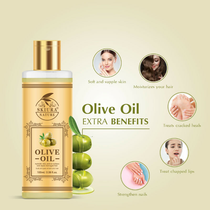Skiura Nature Olive Oil For Anti Hair Fall, Thick Hair & Fast Hair Growth