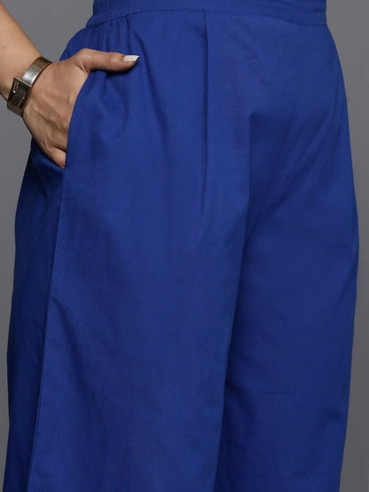 Ahalyaa Women's Traditional wear Kurta Set - Blue