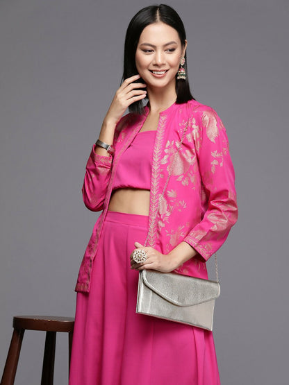 Ahalyaa Women's Traditional Wear Co-ods - Pink