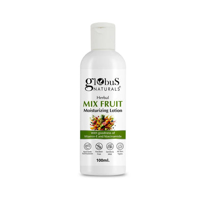 Globus Naturals Herbal Mix Fruit Moisturizing Body Lotion For Radiant, Glowing Skin, All Skin Types
