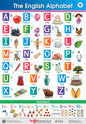 Jumbo English Alphabet and Numbers Hanging Chart for Kids
